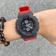 Наручний годинник Casio GA-140-4AER Модний Чорно-сірі з червоним - зображення 5