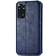 Кожаный чехол-книжка GETMAN Cubic (PU) для Xiaomi Redmi Note 11 (Global) / Note 11S Синий - изображение 3