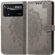 Шкіряний чохол (книжка) Art Case з візитницею для Xiaomi Poco X4 Pro 5G Сірий Без бренду - зображення 2
