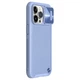 Кожаная накладка Nillkin Camshield Leather (шторка на камеру) для Apple iPhone 13 Pro Max (6.7") Сиреневый / Purple - изображение 1