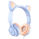 Накладные наушники Hoco W36 Cat ear (3.5mm/1.2m) Dream Blue - изображение 1