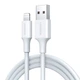 Кабель UGREEN US155 USB 2.0 to Lightning Nickel Plating ABS Shell 2.4A 2m White (20730) - изображение 1