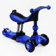 Самокат-велобіг триколісний Best Scooter, колеса PU зі світлом 3 в 1 70 кг Dark blue (105408) - зображення 4