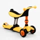 Самокат-велобег 3в1 трехколесный Best Scooter, колеса PU со светом, амортизаторы, родительская ручка. Orange (105657) - изображение 4