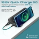 УМБ Promate Torq-10 10000 mAh USB-C PD USB-А QC3.0 Black (torq-10.black) - изображение 5