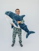 Огромная Мягкая Плюшевая Игрушка Акула ИКЕА 140см, Синяя - изображение 1