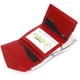 Женский кожаный стильный кошелек GRANDE PELLE Leather Wallet 11365 Красный - изображение 4
