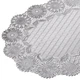 Салфетка XOPC-M овальная с серебристым узором 40х83см (522-101-WS-1) 6шт. - изображение 2