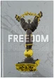 Книга записна Axent А4 Freedom 96 аркушів клітинка сіра (8422-550-A) - зображення 1