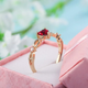 Женское кольцо No Brand 2188 золотистое размер 19 - изображение 3