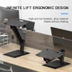 Металлическая подставка c подъемным механизмом для ноутбука STR Adjustable Laptop Stand (Z2) - Black - изображение 3