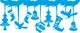Новогодняя наклейка-гирлянда Еловая ветка (новогодний декор витрины елки сапоги) глянцевая 1100х500 мм Голубой - изображение 2