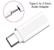 Перехідник адаптер Type-C to Audio Aux 3.5 mm White - зображення 1