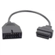 Переходник OBD2 16pin на GM12 12pin для Daewoo, Lanos, Sens - изображение 2