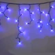 Гирлянда-бахрома Xmas уличная 7404 LED 150 3.3Line Short curtain W-2 10х1.5м с соединителем синяя - изображение 3