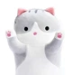 Мягкая игрушка-подушка Длинный кот антистресс 70см серый - изображение 7