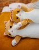Мягкая игрушка подушка Длинный кот антистресс 70см рыжий - изображение 4