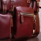 Дорожная сумка-портфель Vintage 14776 Бордовая - изображение 10