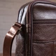 Сумка планшет через плечо мужская из натуральная кожи Vintage leather-14991 Коричневая - изображение 17
