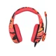 Игровые наушники Onikuma K1-B с микрофоном Aux 2.2м Camouflage red - изображение 2