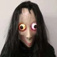 Реалистическая латексная маска Momo Helloween с LED глазами карнавальный костюм Момо на Хэллоуин маскарад - изображение 4