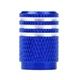 Защитные Набор колпачков на ниппель для автомобиля SUNROZ Caps 3Stripes Blue/Silver 4 штуки (A-67181) - изображение 3