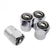 Набір ковпачків на ніпель для автомобіля Opel SUNROZ Caps Short Silver Опель 4 штуки (A-67020) - зображення 7