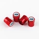 Набор колпачков на ниппель для автомобиля ВАЗ Лада Жигули SUNROZ Caps Short Red 4 штуки (A-67379) - изображение 6