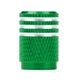Защитные Набор колпачков на ниппель для автомобиля SUNROZ Caps 3Stripes Green/Silver 4 штуки (A-67183) - изображение 2