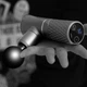 Перкусійний портативний ударний масажер Fascial Gun WHX008 для всього тіла Чорно-Синій - зображення 4