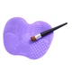 Силіконовий килимок SUNROZ Small Cleaning Brush Mat для миття пензликів 15,5 * 12см Фіолетовий (SUN2669) - зображення 2