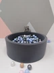 Сухой бассейн Maikinbaby круг 130х40х6 см и 350 шт шаров Серый темный (арт.М130-112) - изображение 4