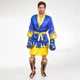Халат боксерский TWINS FTR-2 XL синий-желтый - изображение 1