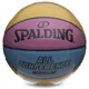 Мяч баскетбольный SPALDING 76896Y ALL CONFERENCE №7 желтый-голубой - изображение 7