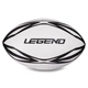 Мяч для регби резиновый LEGEND FB-3299 №3 белый-черный - изображение 1