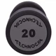 Гантель цельная профессиональная TECHNOGYM LN-1254-20 1шт 20кг - изображение 3