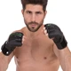 Рукавички для змішаних єдиноборств MMA Zelart VL-3089 S чорний-салатовий - зображення 4