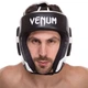 Шолом боксерський відкритий шкіряний VENUM CHALLENGER VN03172 розмір універсальний Колір: Чорний-білий - изображение 7