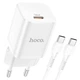 СЗУ Hoco N19 Rigorous PD25W Type C to Type C Білий - зображення 2