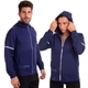 Кофта спортивная на молнии Lingo LD-6633 (размер: 2XL, рост 175-180, темно-синий) - изображение 2