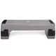 Степ-платформа Zeart FI-2585 (MD1705) Матеріал: поліпропілен (PP). Довжина: 90,5 см. Ширина: 32,5 см. Висота (регульована): 15 см, 20 см, 25 см. Максимальна вага користувача: 250 кг. Колір: сірий-чорний. - зображення 2