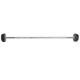 Штанга фиксированная 5 кг прямая металл резина насечки для рук Zelart Rubber Coated Barbell черная TA-2685-5 - изображение 2
