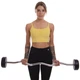 Штанга фіксована вигнута гумова Zelart Rubber Coated Barbell TA-2687-15 довжина-95см 15кг - зображення 6
