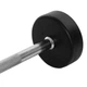 Штанга фиксированная 15 кг прямая металл резина насечки для рук Zelart Rubber Coated Barbell черная TA-2685-15 - изображение 4