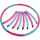 Обруч массажный Хула Хуп SP-Planeta Hula Hoop FITNESS RING SL-3012 8 секций серо-розовый - изображение 1