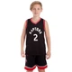 Форма баскетбольная детская NB-NBA RAPTORS 2 (PL, р-р M-122-128см, черно-красный) (BA-0969_M) - изображение 1