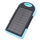 Внешний аккумулятор с солнечной панелью Power bank Solar Charger ES500 10000 mAh Черно-Синий - зображення 5