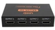 HDMI спліттер 4K на 4 порти 1 вхід ->на 4 екрани розгалужувач Splitter розгалужувач повторювач (555281274) Чорний - зображення 9