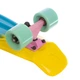 Скейтборд пластиковый Penny FISH COLOR 22in полосатая дека SK-402-7 (фиолетовый-голубой-желт) - изображение 5