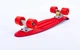 Скейтборд пластиковый Penny RUBBER SOFT TWIN FISH 22in двухцветная дека SK-410-8 (чер-крас) - изображение 2